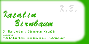 katalin birnbaum business card